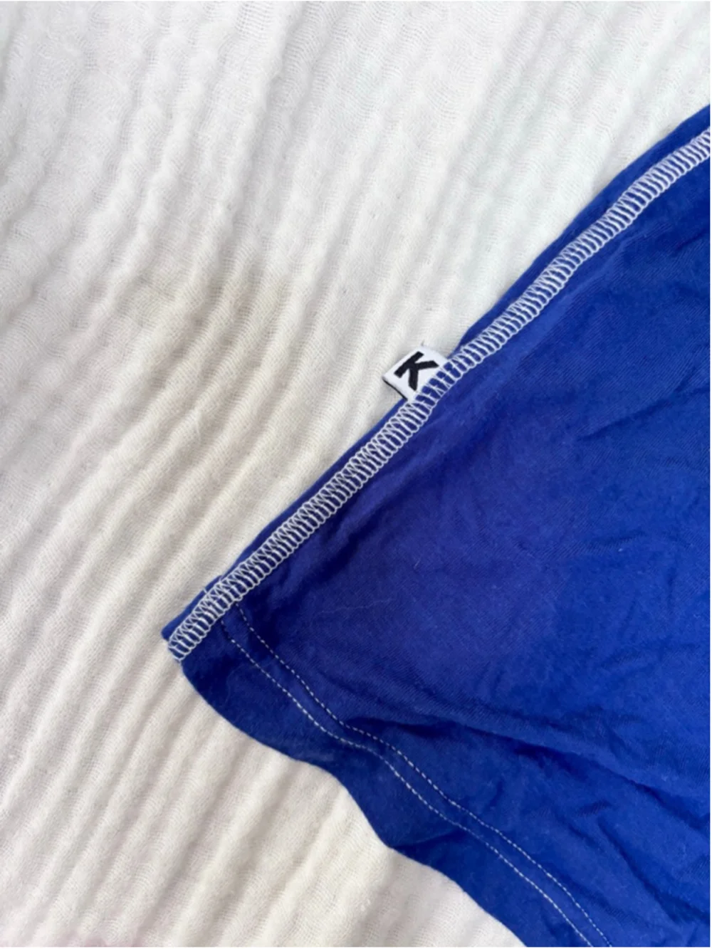 Men's KICKEE Blue Bamboo Boxers S with White Waistband by Kickee Pants